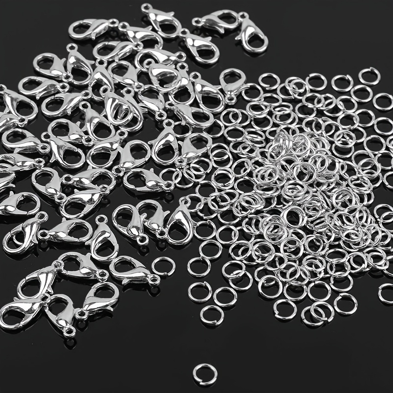 Jewelry Making Loops - 1/2/300 szt. Zapięcia typu karabińczyk, otwarte