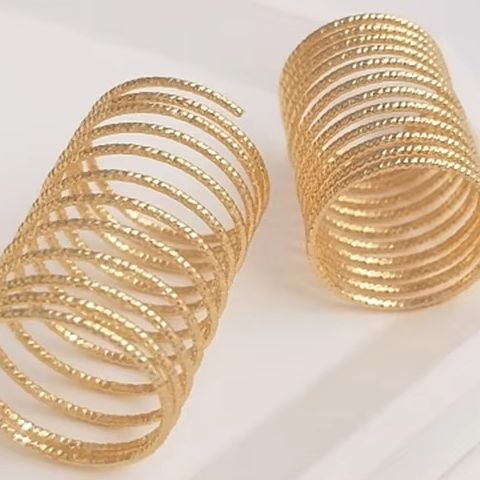 Jewelry Making Gold Wire - Pierścionek z miedzianego drutu w kształcie