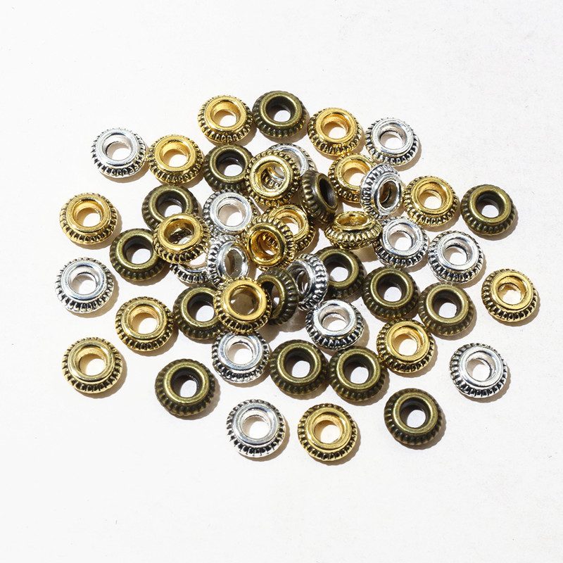 Eyepin Ball End - 50 sztuk/partia Antique Gold Silver Plated