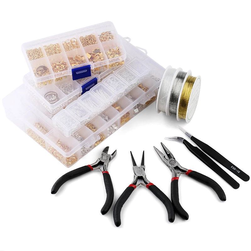 Jewelry Making Tools - Zestaw narzędzi do wyrobu biżuterii: otwarte
