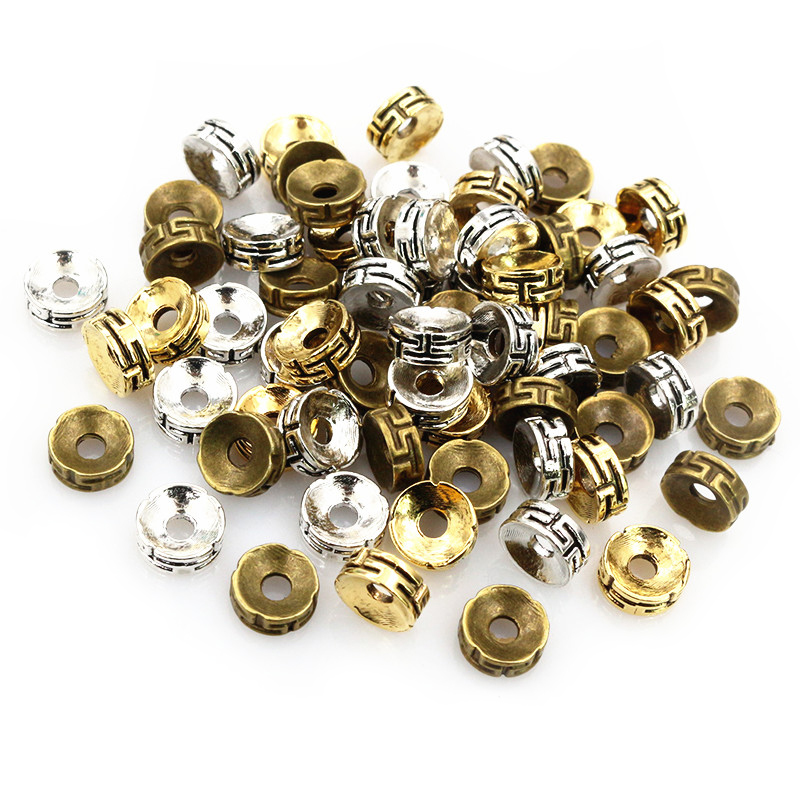 Eyepin Ball End - 50 szt. 7.5x3mm koraliki dystansowe brązowe