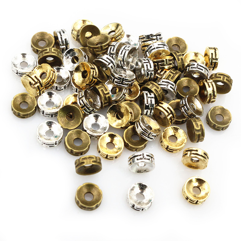 Eyepin Ball End - 50 szt. 7.5x3mm koraliki dystansowe brązowe