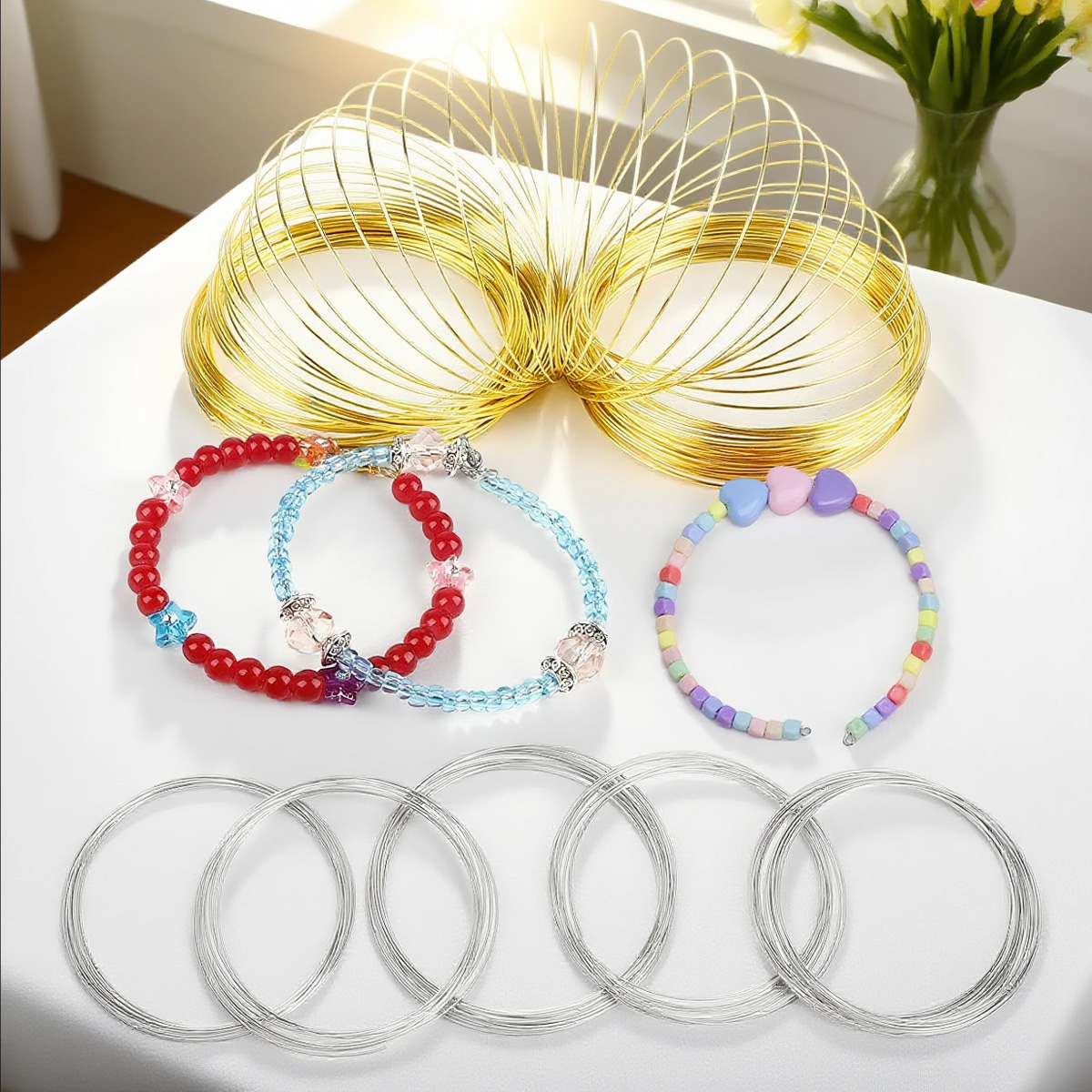 Jewelry Making Gold Wire - Drut pamięciowy ze stali nierdzewnej 0,6mm