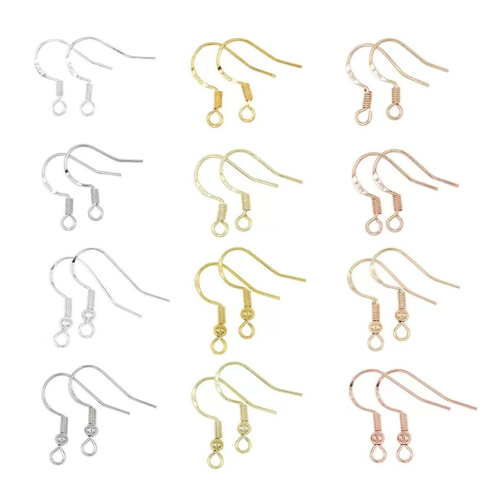 Jewelry Making Gold Wire - Pozłacane haczyki do kolczyków 100 szt.