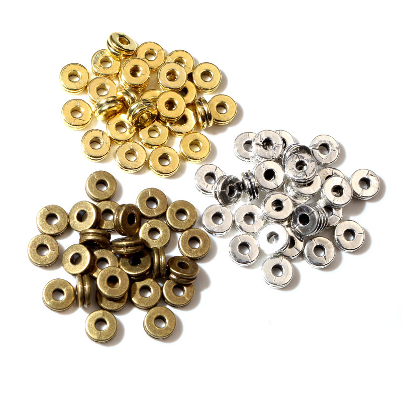 Eyepin Ball End - 100 sztuk 6x6x2.5mm antyczne złoto srebro