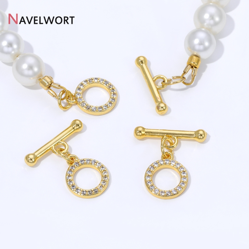 Jewelry Making Articles - Złote (18K) pozłacane mosiężne zapięcia OT