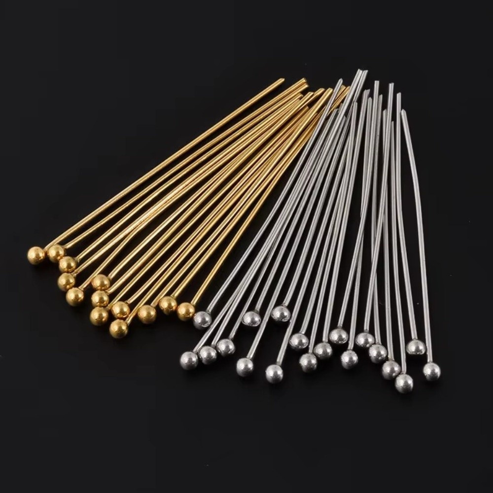 Eyepin Ball End - 100 sztuk mosiężnych szpilek do wyrobu