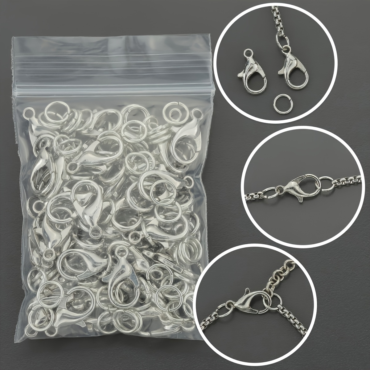 1/2/300 szt. Zapięcia typu kar – Jewelry Making Loops recenzja i cena