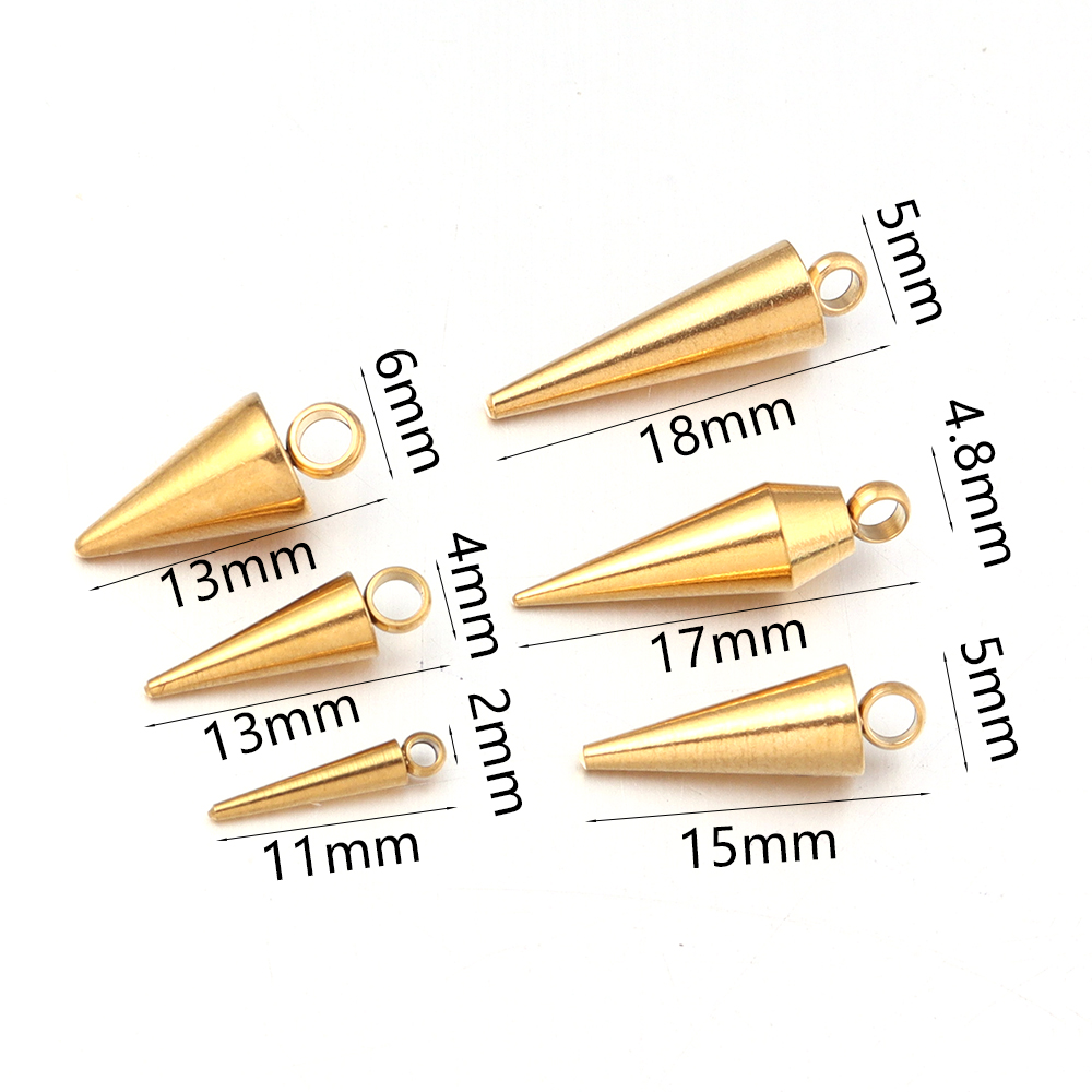 10 SZT. Stalowe Zawieszki Stoż – Jewelry Making For Adults recenzja i cena