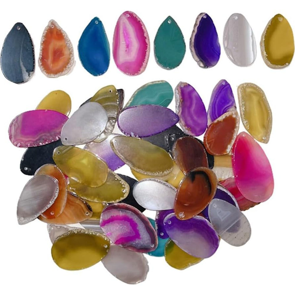 Polerowane plastry agatu wierc – Jewelry Making Table recenzja i cena