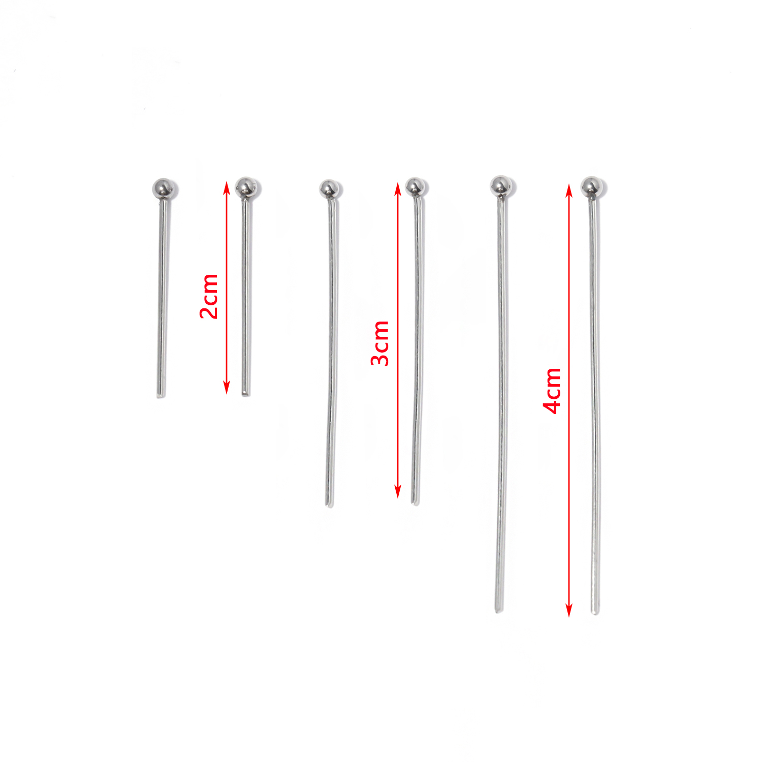50pc metalowe zawieszki ze sta – Eyepin Ball End recenzja i cena