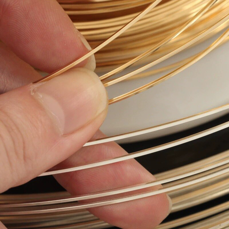 14-karatowy drut kwadratowy wy – Jewelry Making Gold Wire recenzja i cena