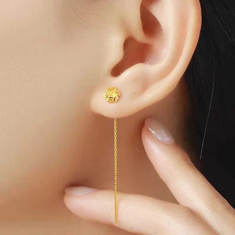 Złoty kolor Pozłacany kolczyk  – Jewelry Making Gold Wire recenzja i cena