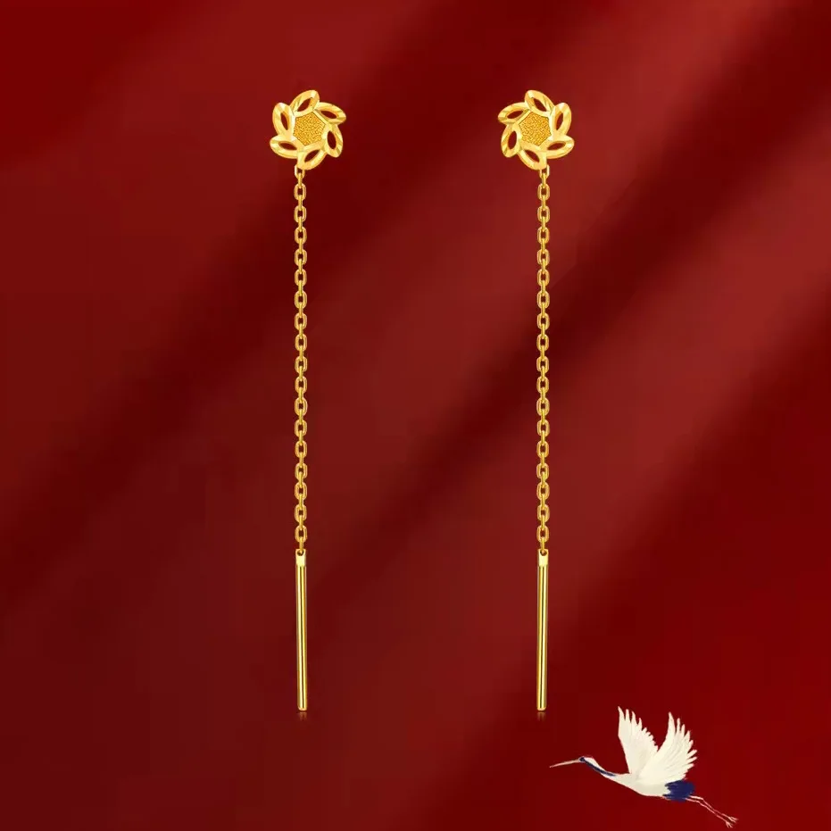 Złoty kolor Pozłacany kolczyk  – Jewelry Making Gold Wire recenzja i cena