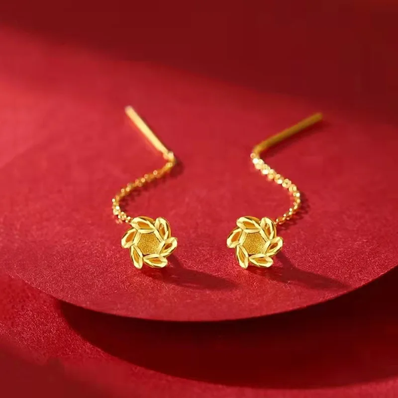 Złoty kolor Pozłacany kolczyk  – Jewelry Making Gold Wire recenzja i cena