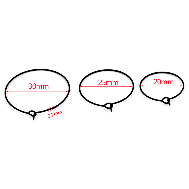 20 szt. 20mm 25mm 30mm Stal Ni – Jewelry Making Loops recenzja i cena