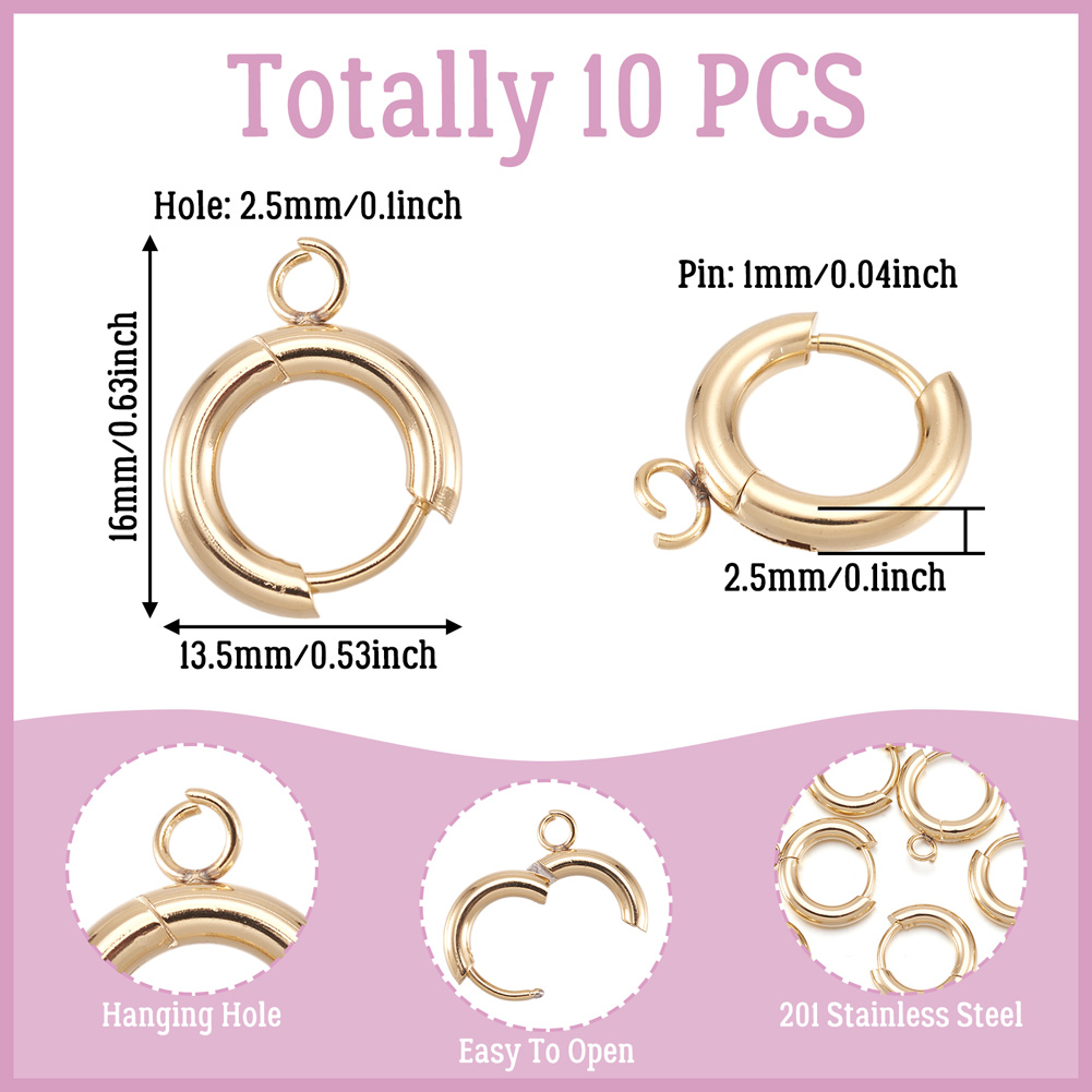 10 szt. Haczyki do kolczyków t – Jewelry Making Loops recenzja i cena