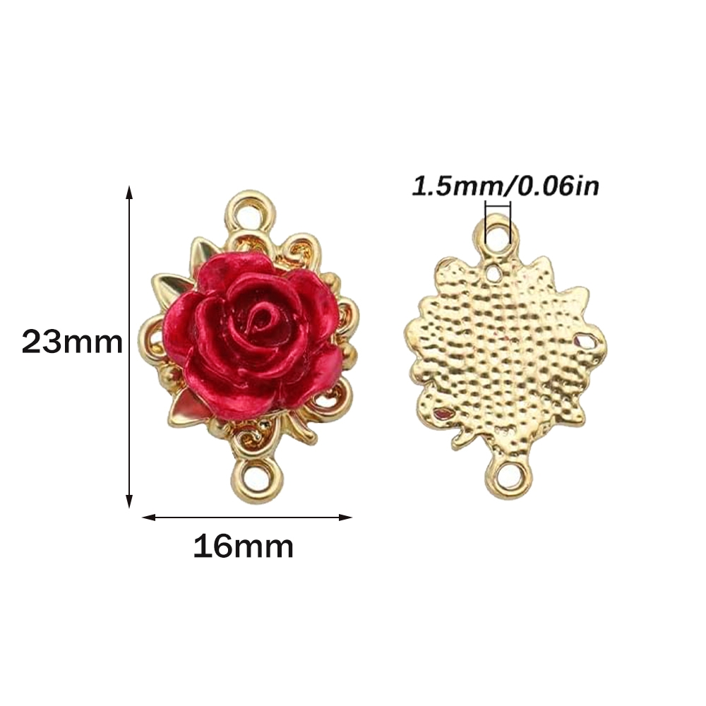 5/10 szt. Zawieszki Róże 3D, ł – Jewelry Making Loops recenzja i cena