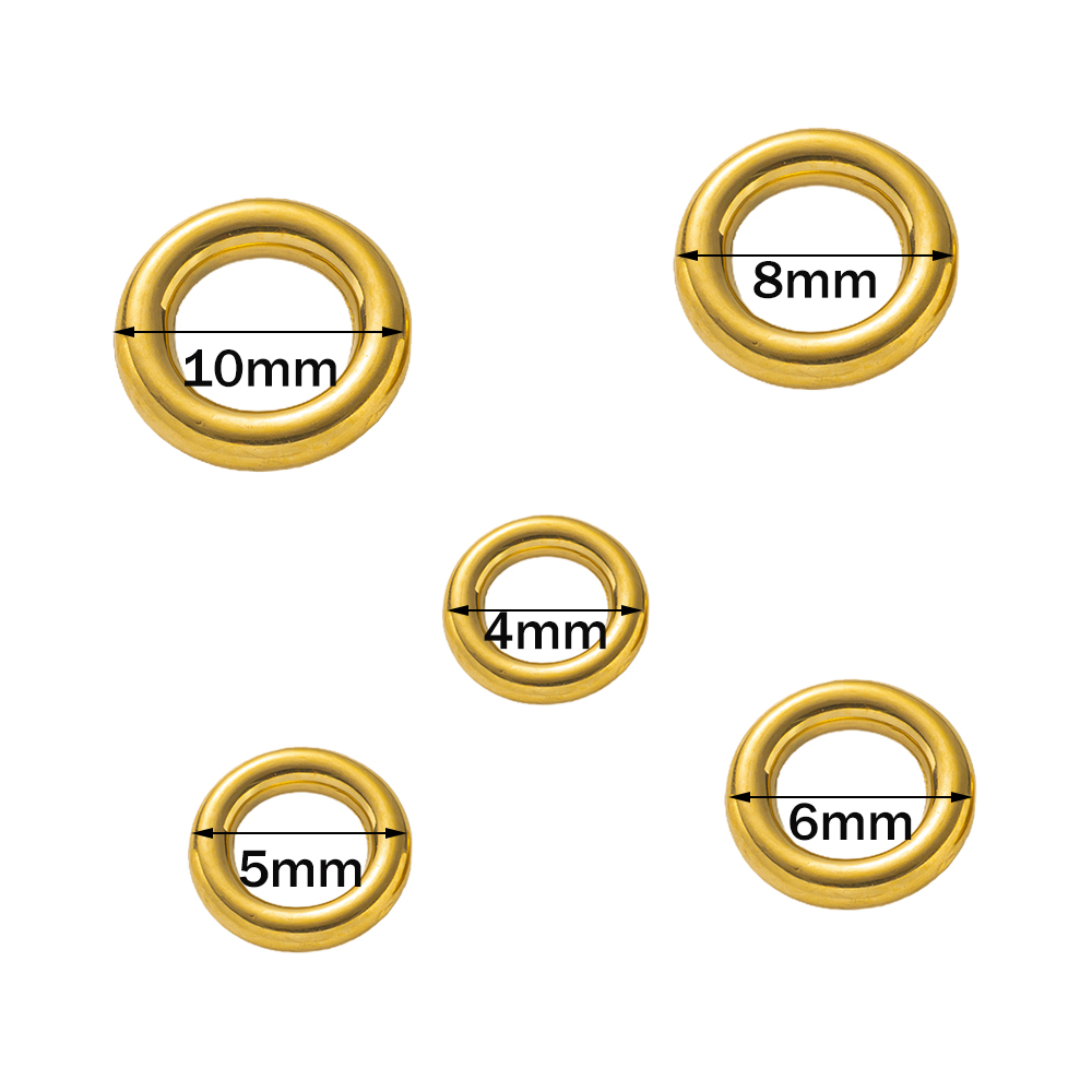 10 szt. Złote kółka ze stali n – Jewelry Making Loops recenzja i cena