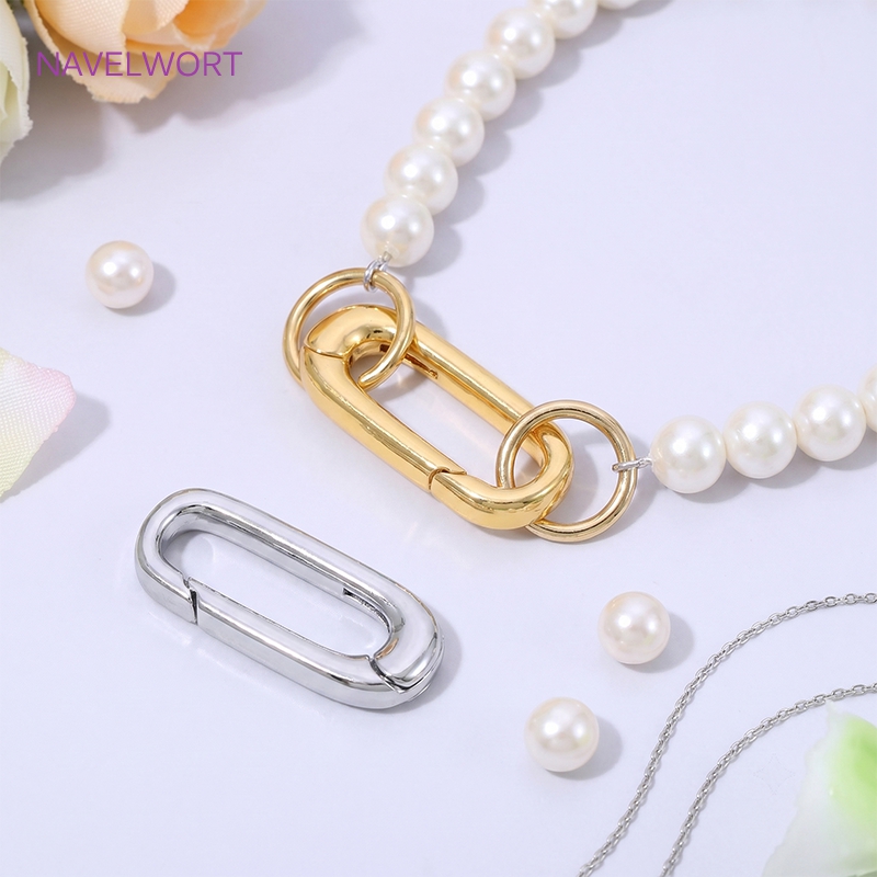 1/2/4 szt. Złote (18K) owalne  – Jewelry Making Articles recenzja i cena