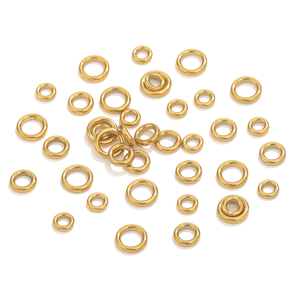 50szt Pierścień O ze stali nie – Jewelry Making Gold Wire recenzja i cena