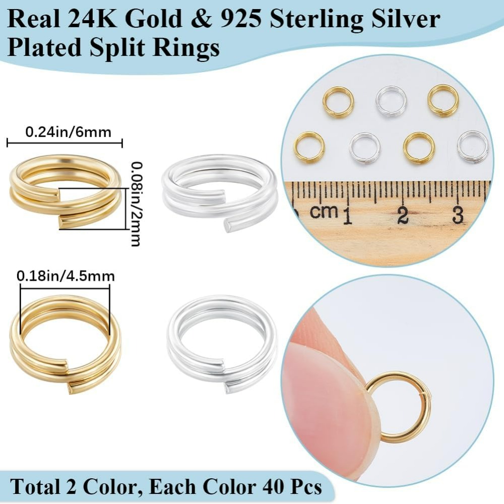 1 pudełko 80 sztuk dzielonego  – Jewelry Making Loops recenzja i cena