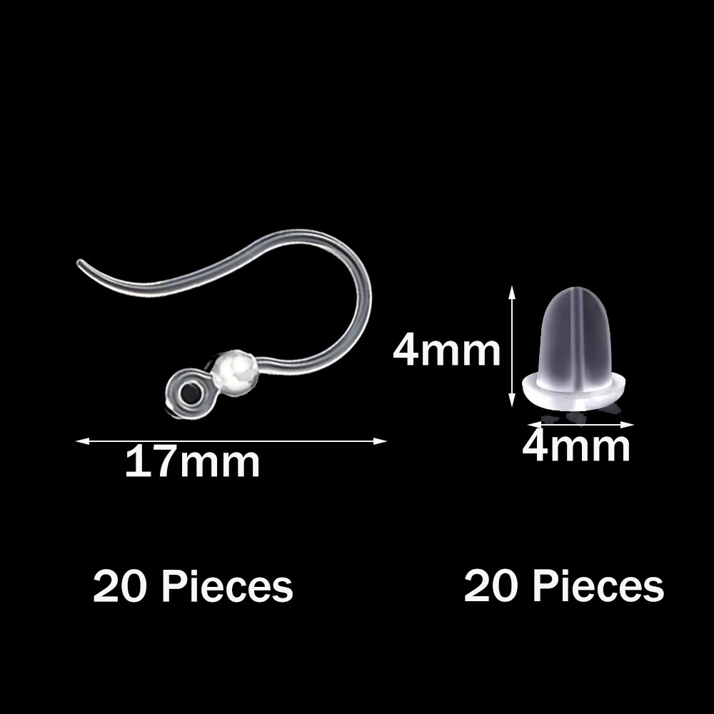 40 szt. Przezroczyste plastiko – Jewelry Making Loops recenzja i cena