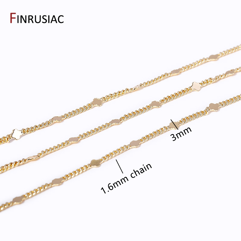 14K pozłacany mosiądz cekinowe – Chain Roll Cable recenzja i cena