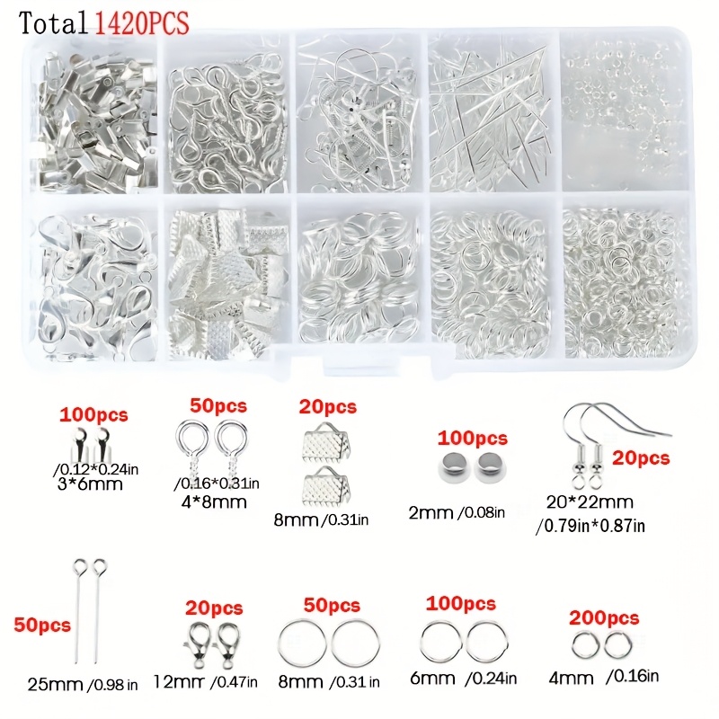 1420 szt. 1 pudełko Zestaw ele – Jewelry Making Tools recenzja i cena
