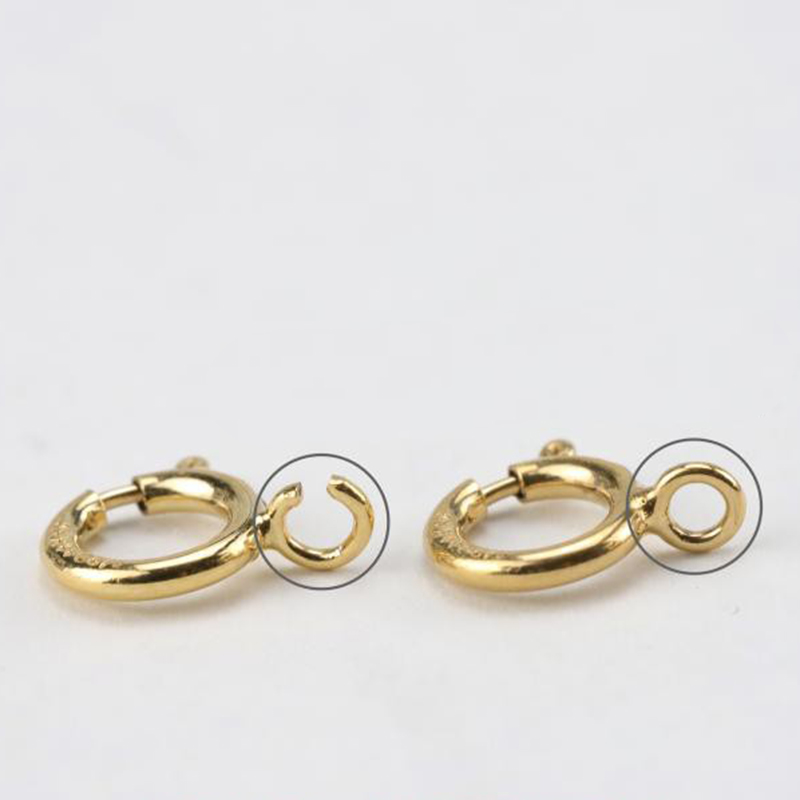 Złote zapięcia sprężynowe 14K  – Jewelry Making Articles recenzja i cena
