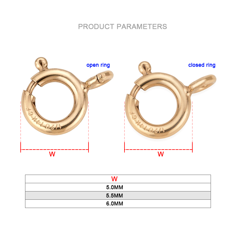 Złote zapięcia sprężynowe 14K  – Jewelry Making Articles recenzja i cena